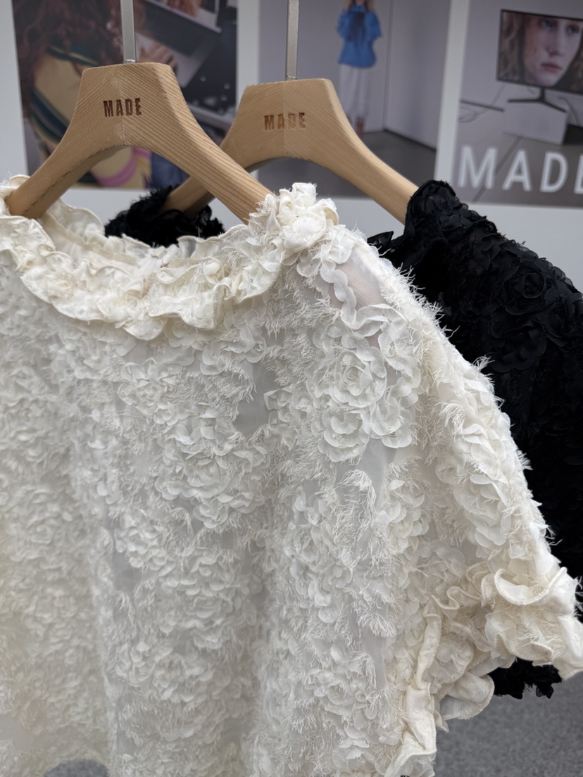MADE-P東大門代購女裝新品26春夏真品熱賣職業襯衫蕾絲衫MADE-P襯衫/蕾絲衫