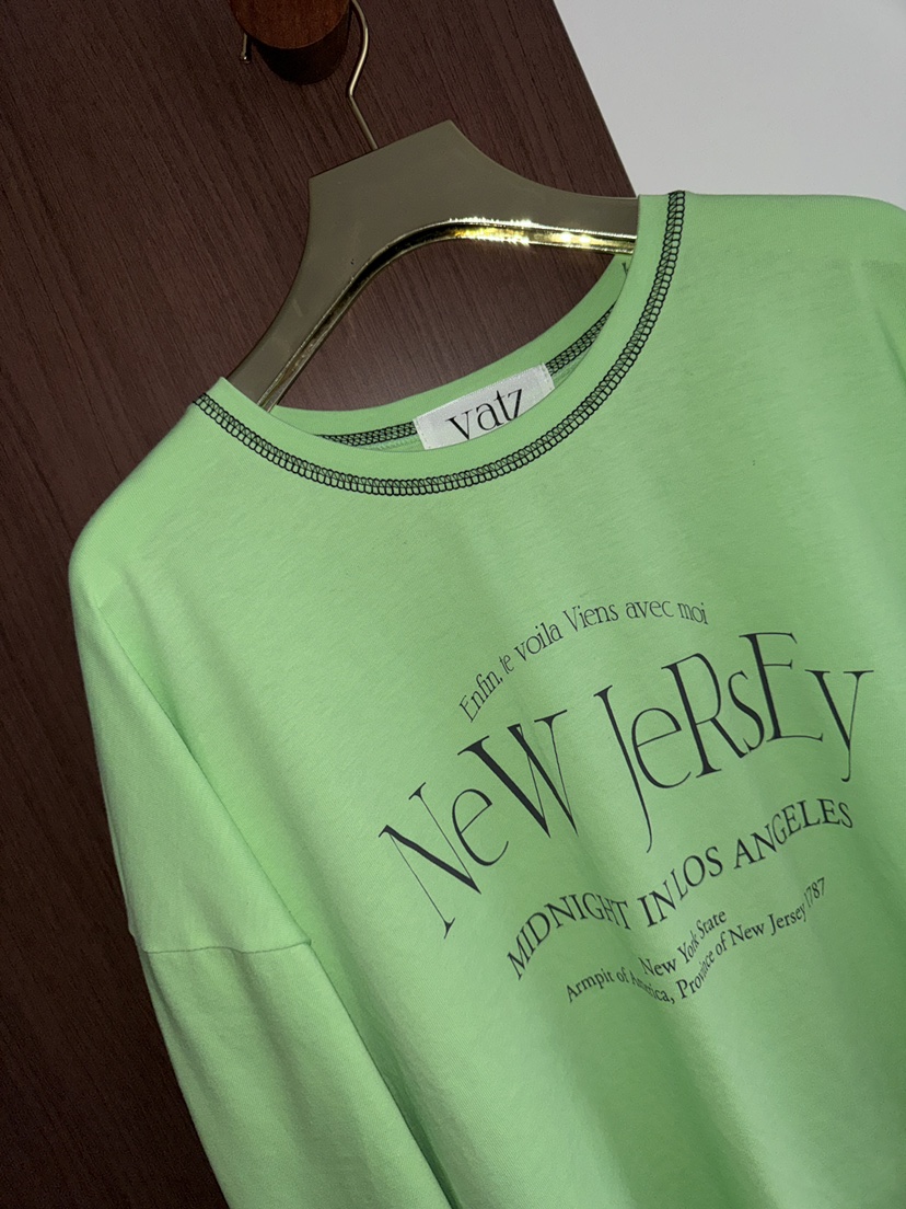 바츠東大門代購女士新款職業真品休閑時尚26春夏推薦長袖T恤Vatz長袖T恤