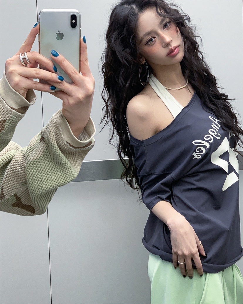 LIVE AID-P東大門代購女士新品職業休閑26春夏人氣時尚T恤LIVE AID-PT恤