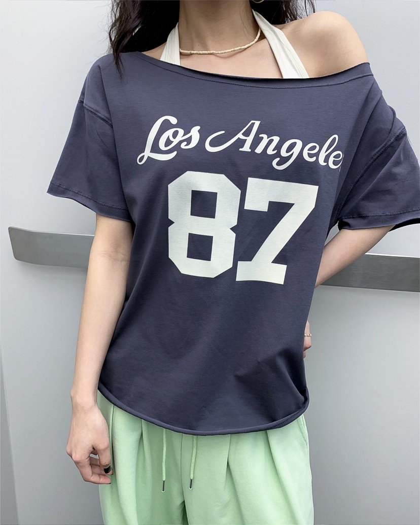 LIVE AID-P東大門代購女士新品職業休閑26春夏人氣時尚T恤LIVE AID-PT恤