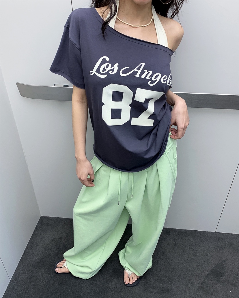 LIVE AID-P東大門代購女士新品職業休閑26春夏人氣時尚T恤LIVE AID-PT恤