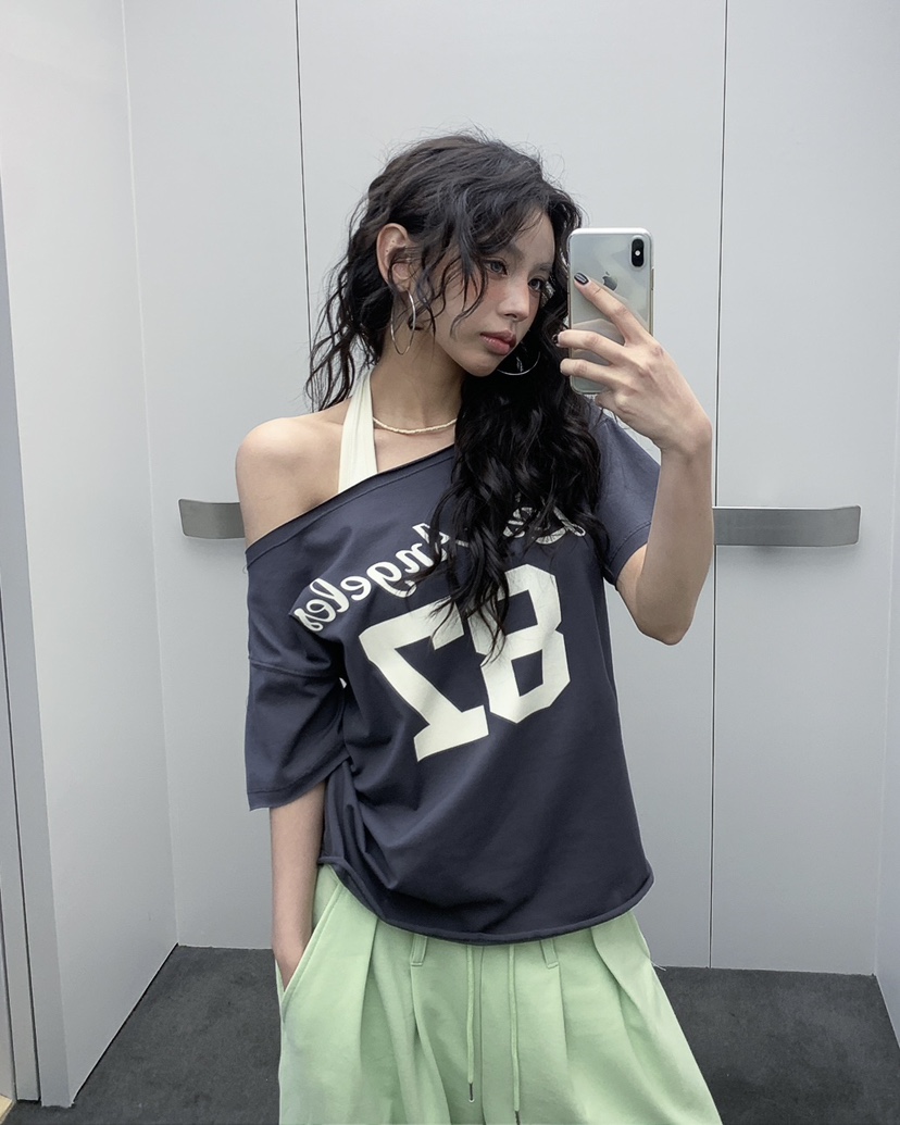 LIVE AID-P東大門代購女士新品職業休閑26春夏人氣時尚T恤LIVE AID-PT恤