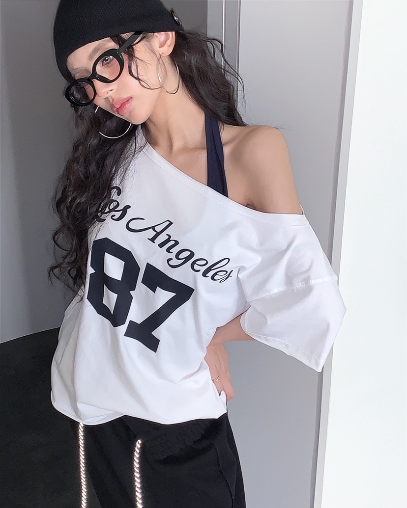 LIVE AID-P東大門代購女士新品職業休閑26春夏人氣時尚T恤LIVE AID-PT恤