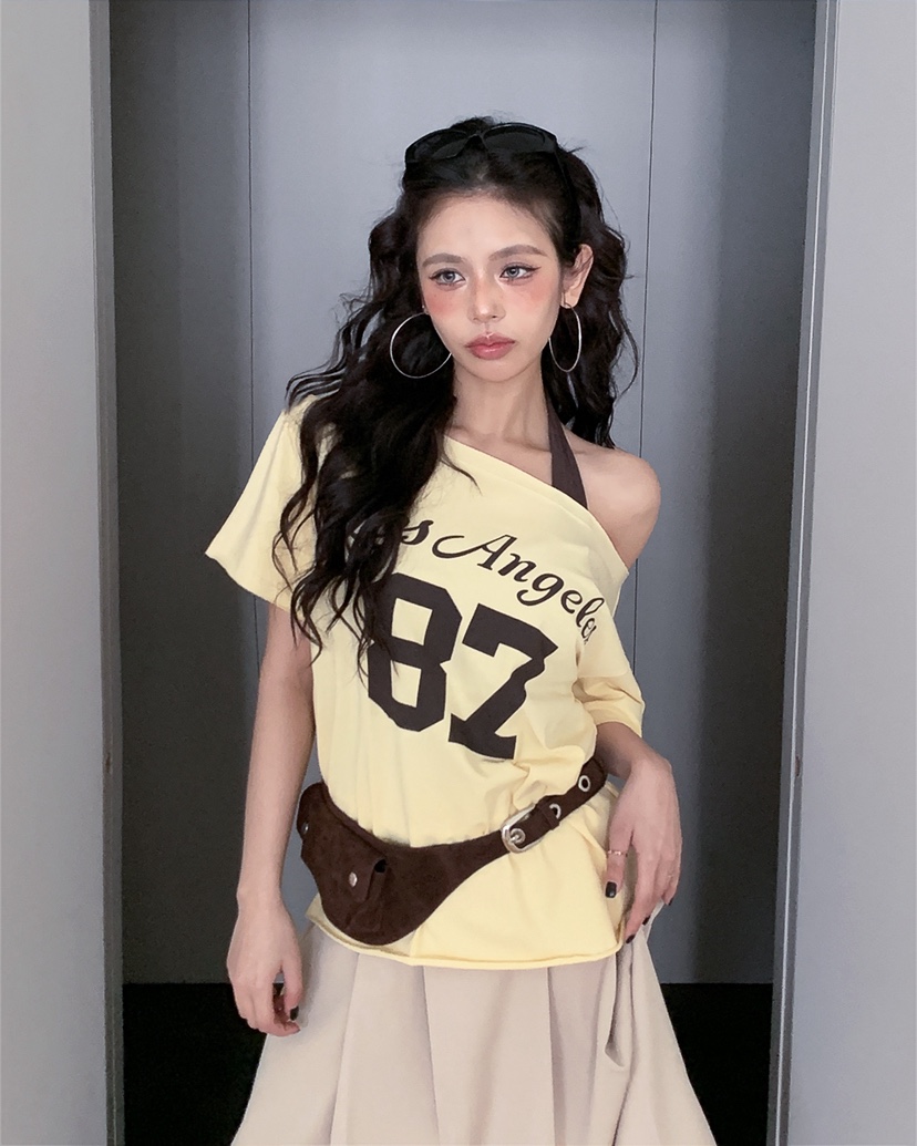 LIVE AID-P東大門代購女士新品職業休閑26春夏人氣時尚T恤LIVE AID-PT恤