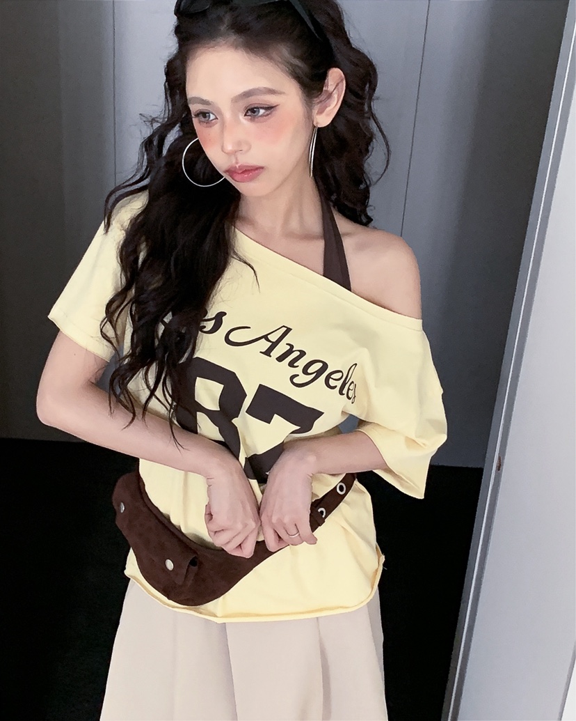 LIVE AID-P東大門代購女士新品職業休閑26春夏人氣時尚T恤LIVE AID-PT恤