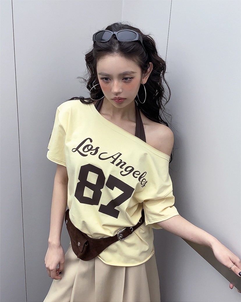 LIVE AID-P東大門代購女士新品職業休閑26春夏人氣時尚T恤LIVE AID-PT恤