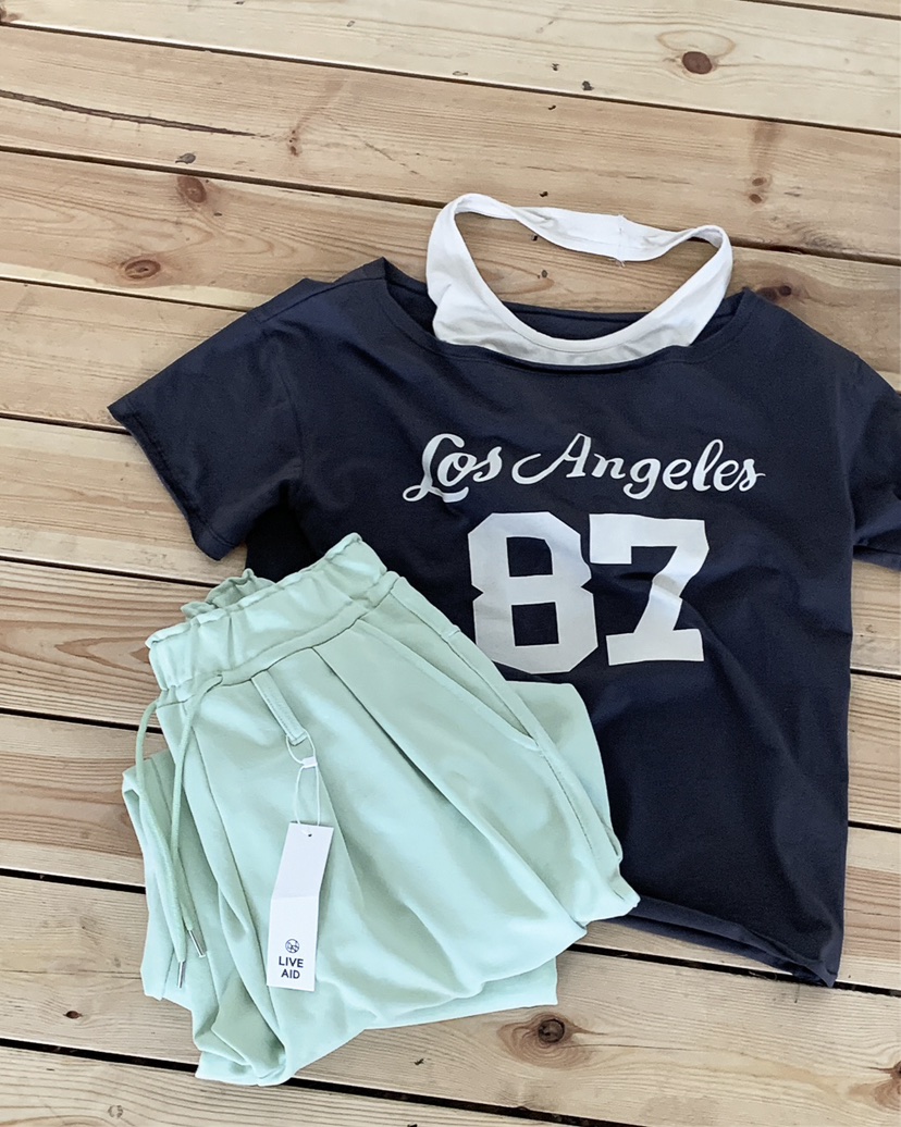 LIVE AID-P東大門代購女士新品職業休閑26春夏人氣時尚T恤LIVE AID-PT恤