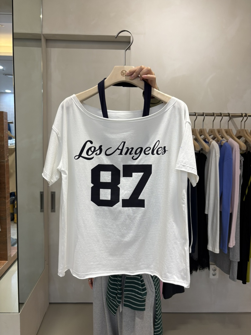 LIVE AID-P東大門代購女士新品職業休閑26春夏人氣時尚T恤LIVE AID-PT恤圖色2