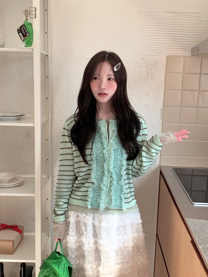 MAISONDEGLORY東大門代購女裝新款時尚熱賣職業針織衫開衫MAISON DE GLORY針織衫