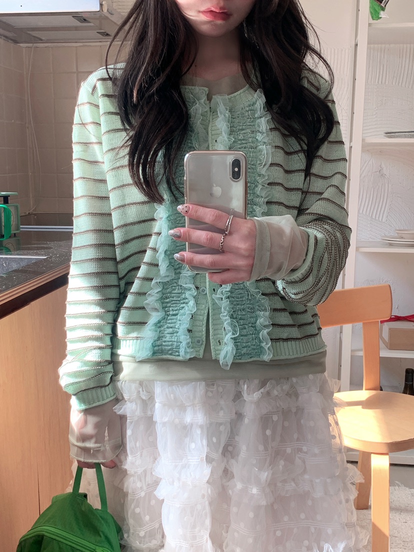 MAISONDEGLORY東大門代購女裝新款時尚熱賣職業針織衫開衫MAISON DE GLORY針織衫