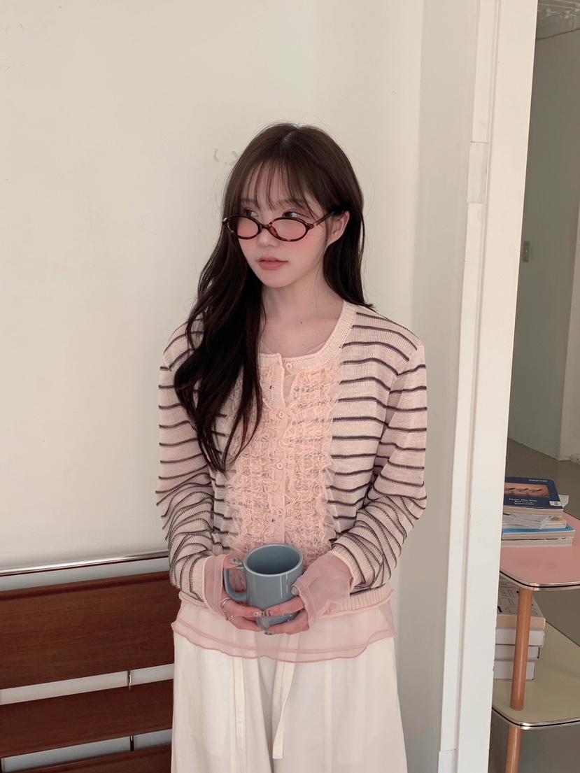 MAISONDEGLORY東大門代購女裝新款時尚熱賣職業針織衫開衫MAISON DE GLORY針織衫