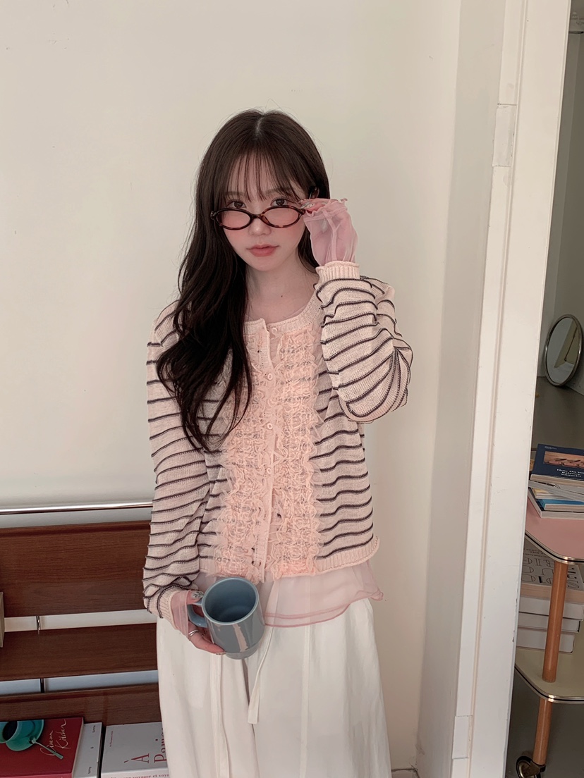 MAISONDEGLORY東大門代購女裝新款時尚熱賣職業針織衫開衫MAISON DE GLORY針織衫