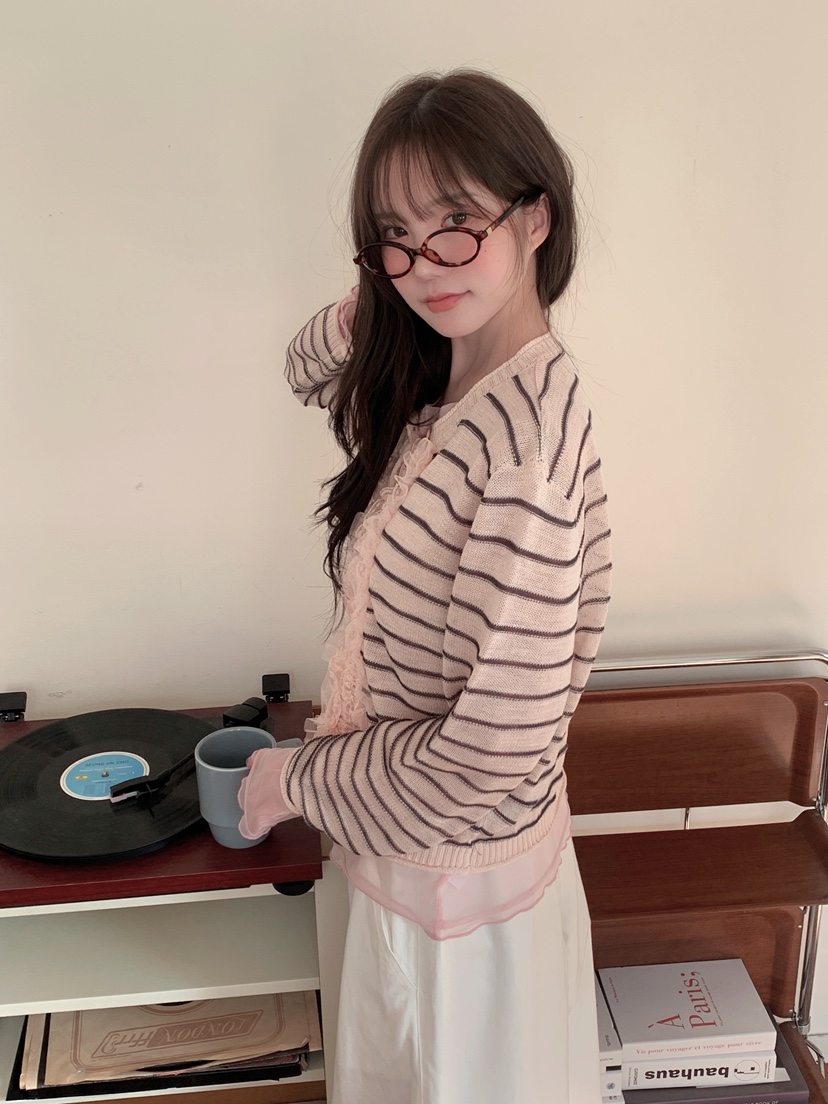 MAISONDEGLORY東大門代購女裝新款時尚熱賣職業針織衫開衫MAISON DE GLORY針織衫