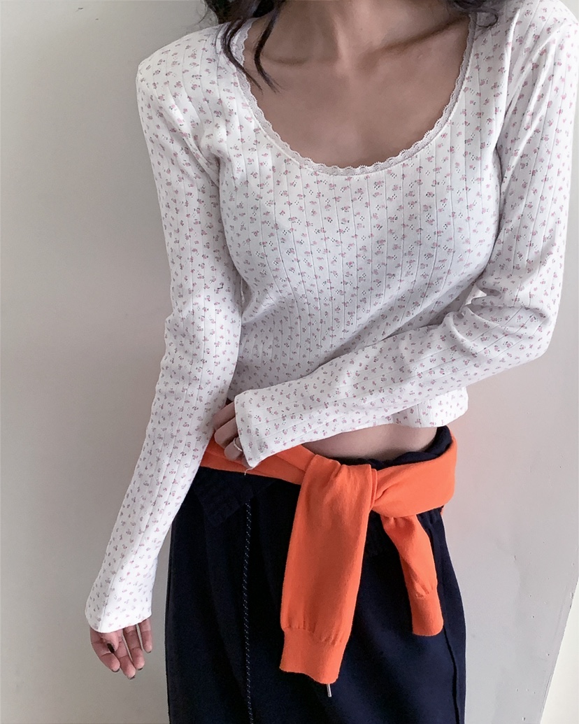 LIVE AID-P韓國代購女士新品推薦時尚休閑26春夏長袖T恤LIVE AID-P長袖T恤