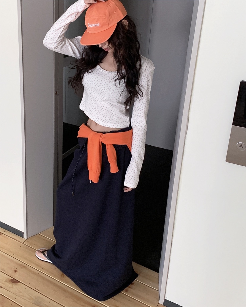 LIVE AID-P韓國代購女士新品推薦時尚休閑26春夏長袖T恤LIVE AID-P長袖T恤