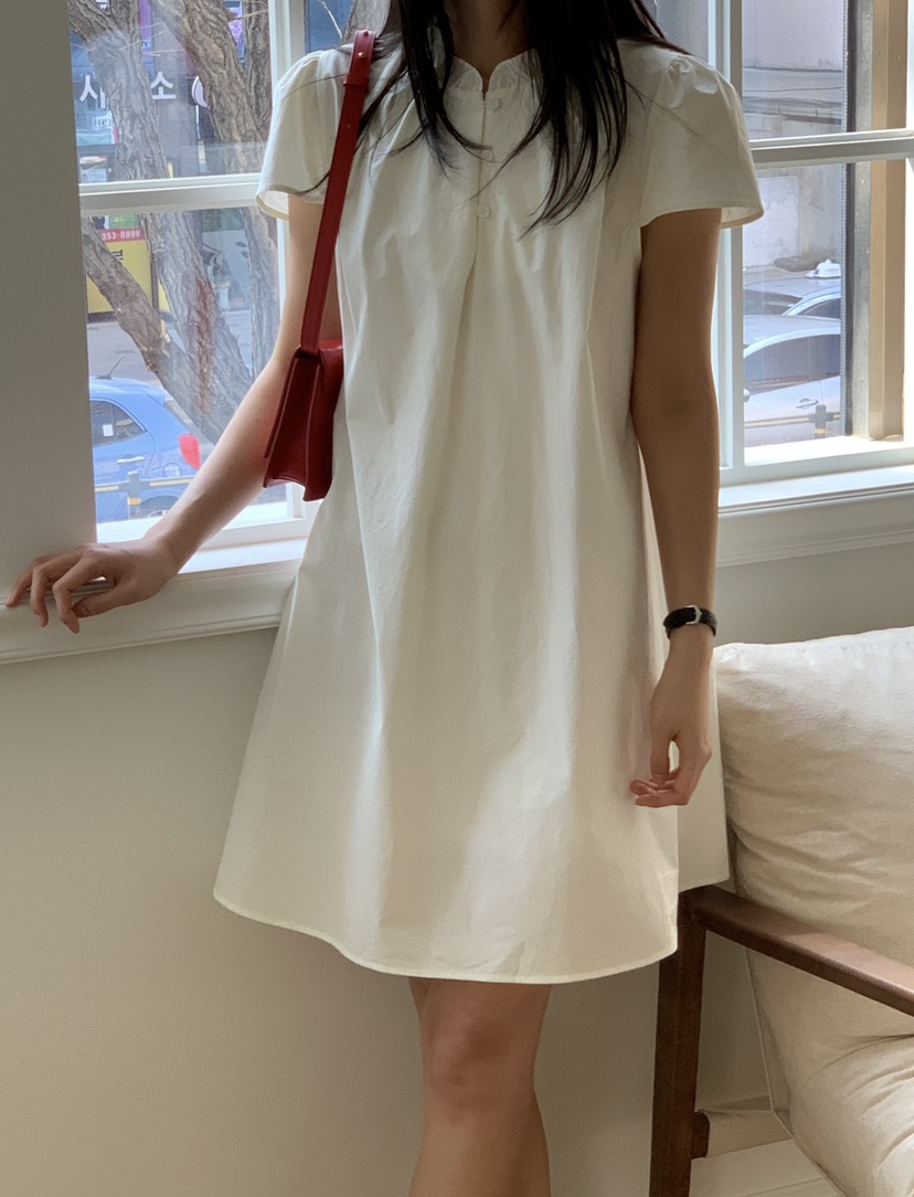 NOUVEAU韓國直郵女裝新品時尚職業人氣休閑26春夏連衣裙荷葉邊NOUVEAU連衣裙