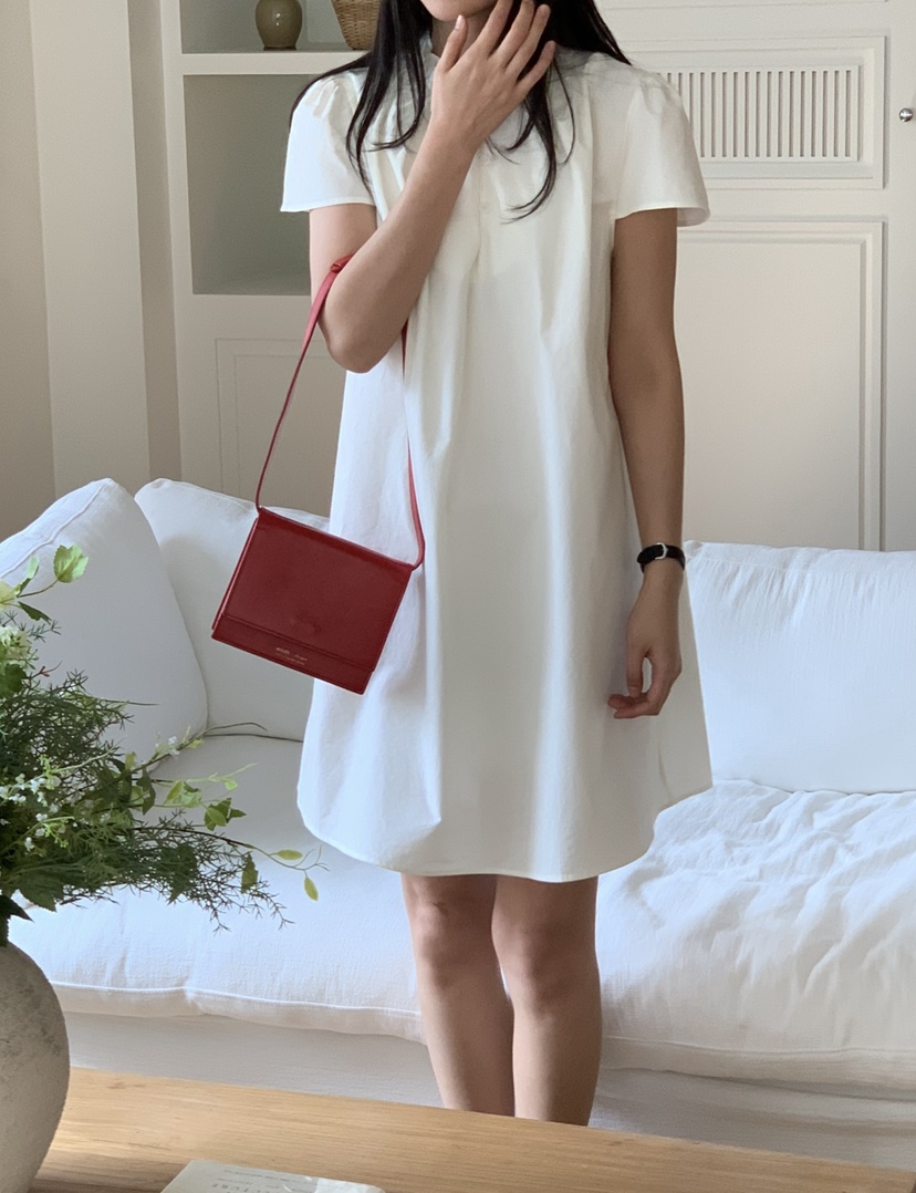 NOUVEAU韓國直郵女裝新品時尚職業人氣休閑26春夏連衣裙荷葉邊NOUVEAU連衣裙