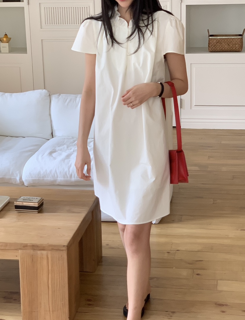 NOUVEAU韓國直郵女裝新品時尚職業人氣休閑26春夏連衣裙荷葉邊NOUVEAU連衣裙