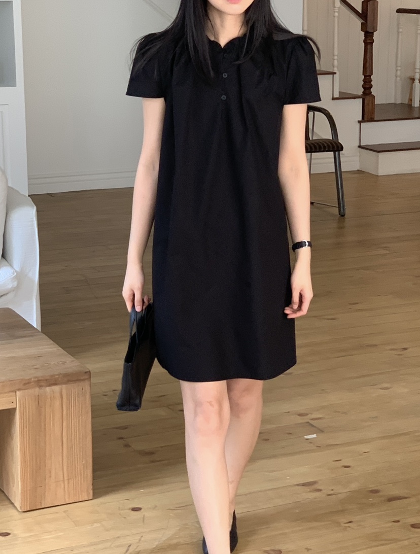 NOUVEAU韓國直郵女裝新品時尚職業人氣休閑26春夏連衣裙荷葉邊NOUVEAU連衣裙