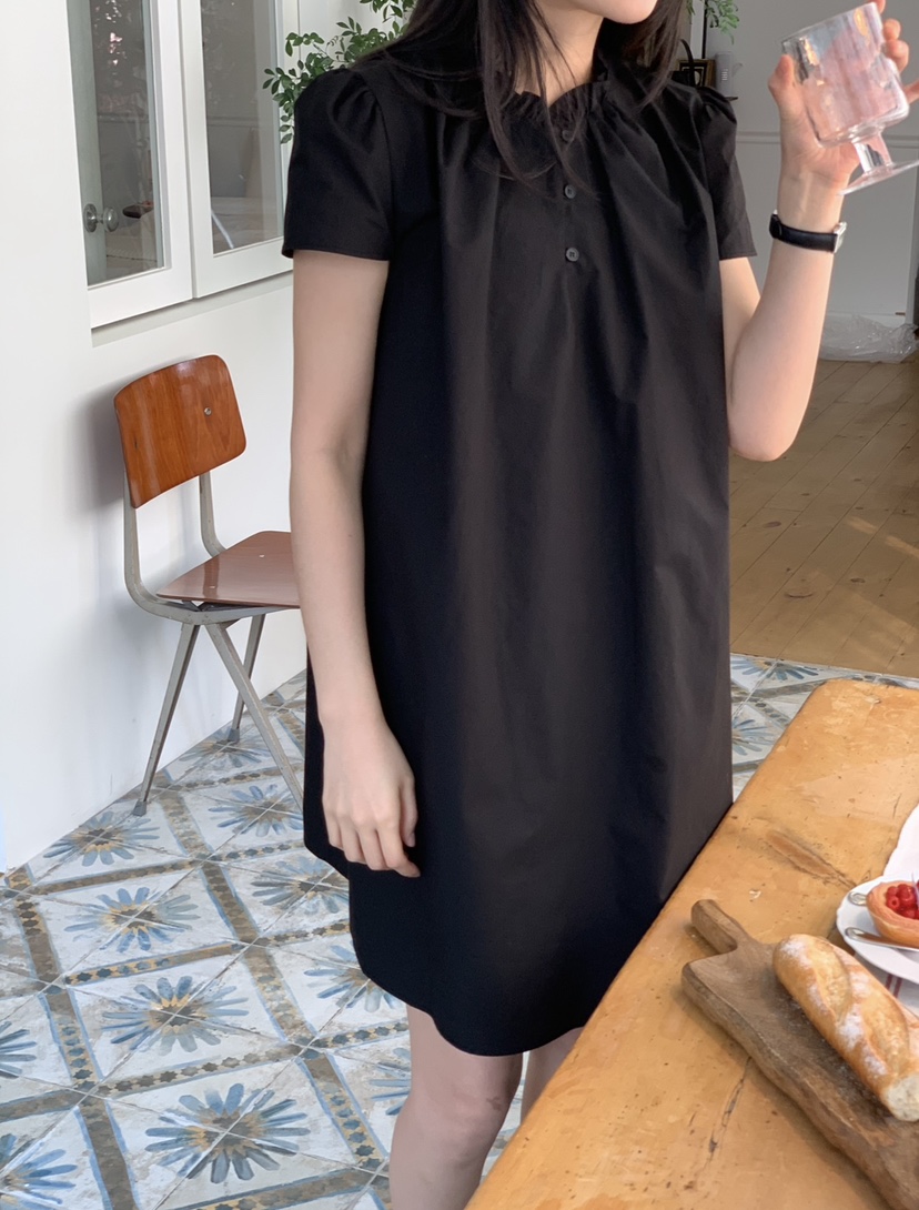 NOUVEAU韓國直郵女裝新品時尚職業人氣休閑26春夏連衣裙荷葉邊NOUVEAU連衣裙