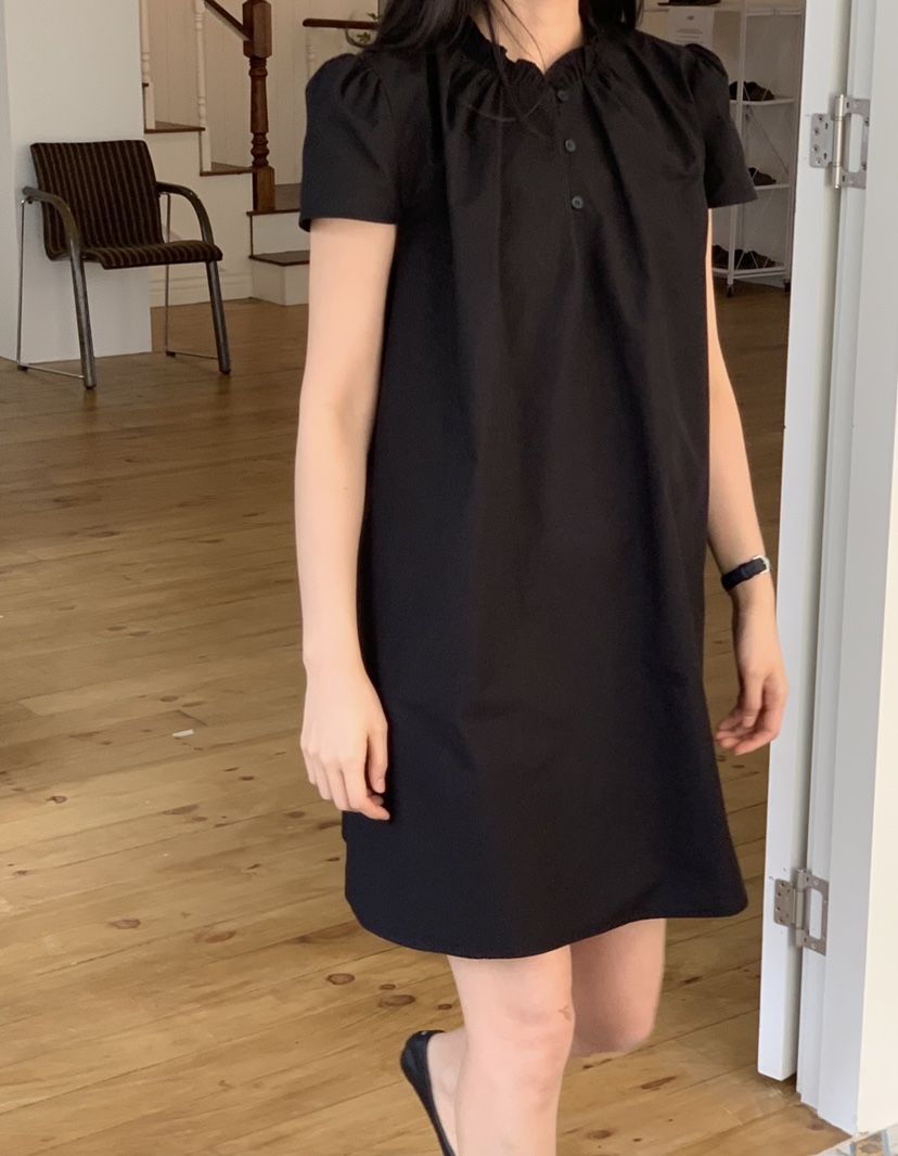 NOUVEAU韓國直郵女裝新品時尚職業人氣休閑26春夏連衣裙荷葉邊NOUVEAU連衣裙