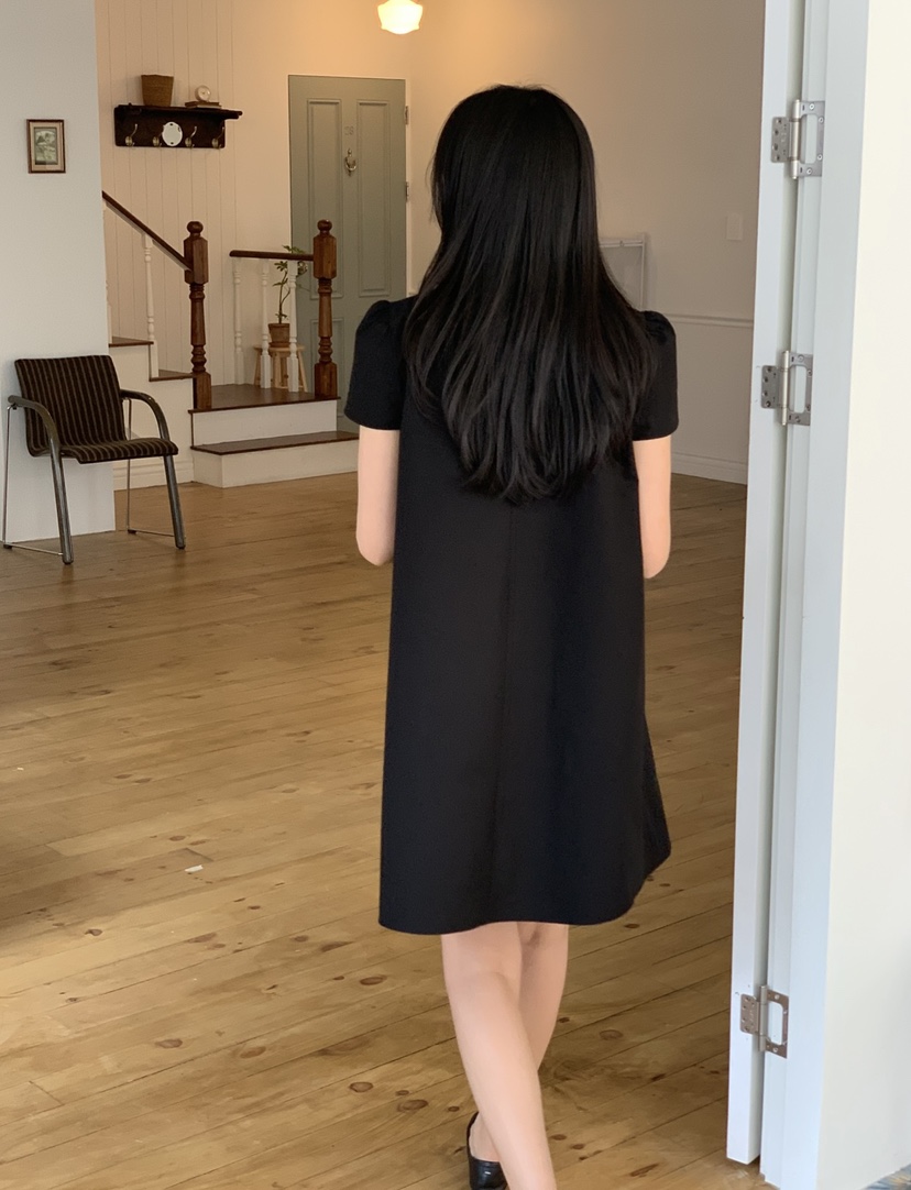 NOUVEAU韓國直郵女裝新品時尚職業人氣休閑26春夏連衣裙荷葉邊NOUVEAU連衣裙