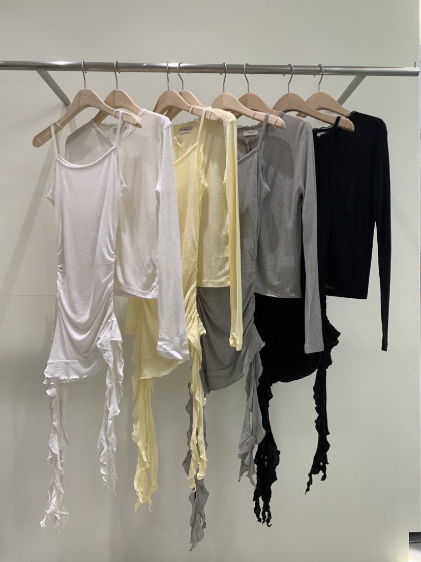 ZITTEN東大門代購女士新品人氣推薦真品吊帶背心褶皺長款ZITTEN吊帶/背心