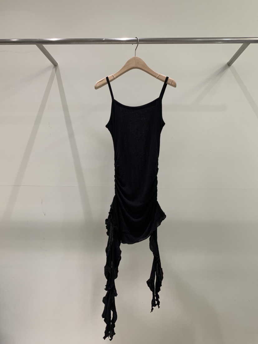 ZITTEN東大門代購女士新品人氣推薦真品吊帶背心褶皺長款ZITTEN吊帶/背心圖色1