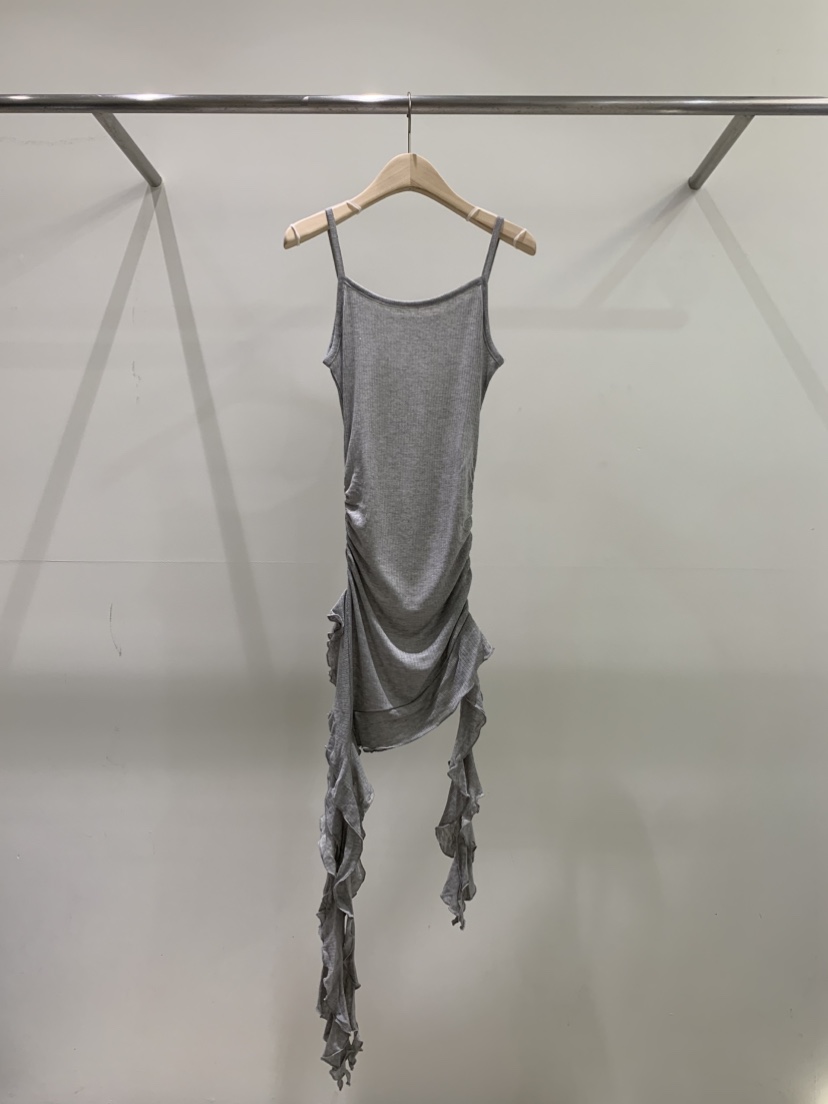 ZITTEN東大門代購女士新品人氣推薦真品吊帶背心褶皺長款ZITTEN吊帶/背心圖色2