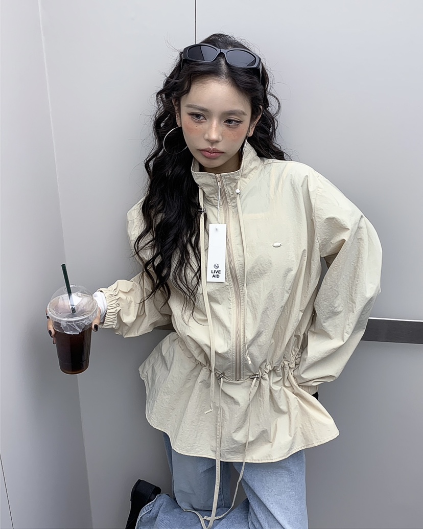 LIVE AID-P東大門直郵女裝新品熱賣26春夏推薦夾克拉鏈LIVE AID-P夾克