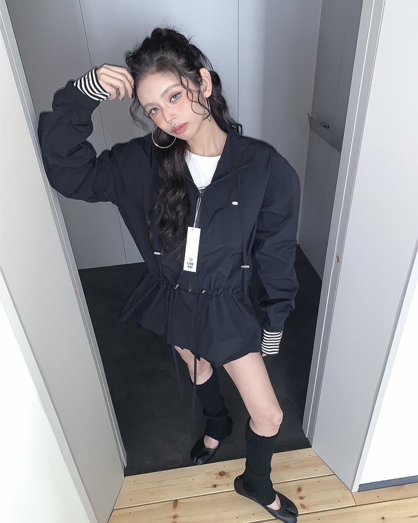 LIVE AID-P東大門直郵女裝新品熱賣26春夏推薦夾克拉鏈LIVE AID-P夾克