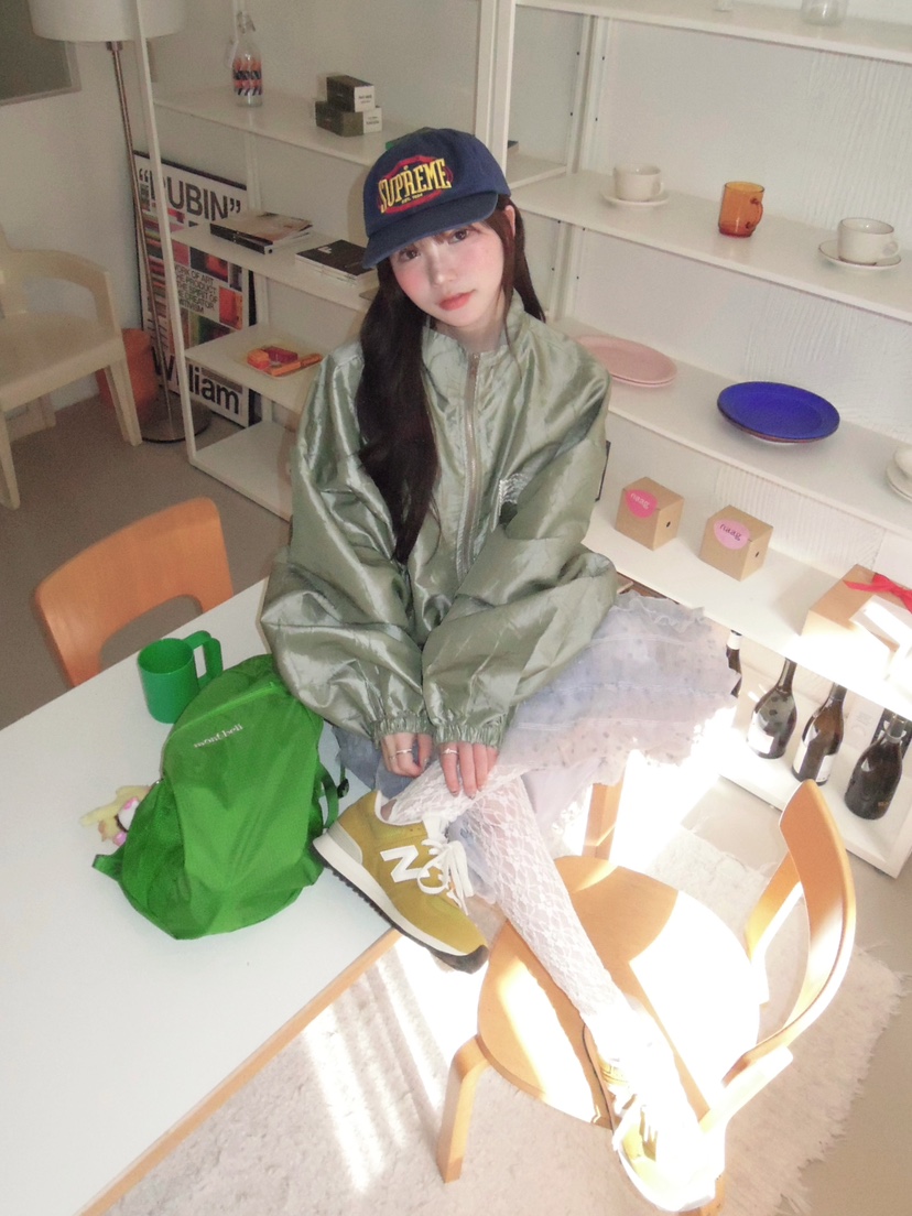 MAISONDEGLORY東大門實拍女士新品推薦26春夏人氣夾克緞面MAISON DE GLORY夾克