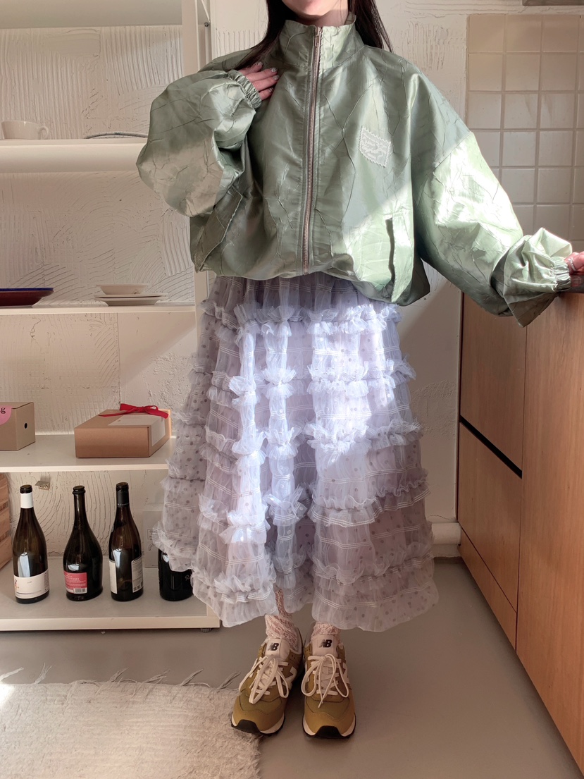 MAISONDEGLORY東大門實拍女士新品推薦26春夏人氣夾克緞面MAISON DE GLORY夾克