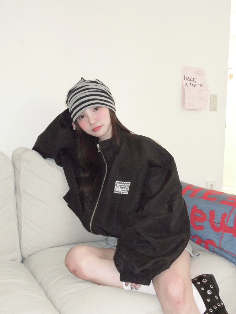 MAISONDEGLORY東大門實拍女士新品推薦26春夏人氣夾克緞面MAISON DE GLORY夾克