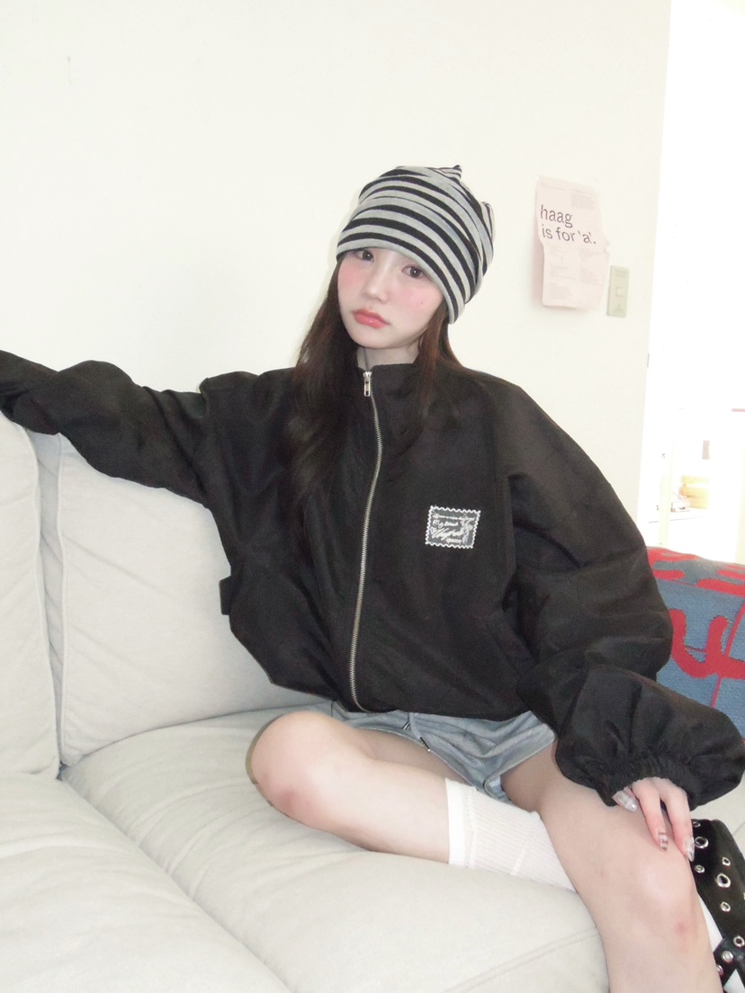 MAISONDEGLORY東大門實拍女士新品推薦26春夏人氣夾克緞面MAISON DE GLORY夾克