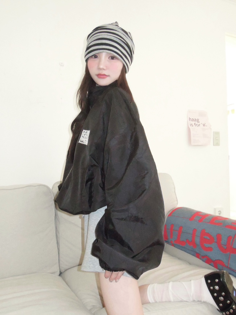 MAISONDEGLORY東大門實拍女士新品推薦26春夏人氣夾克緞面MAISON DE GLORY夾克