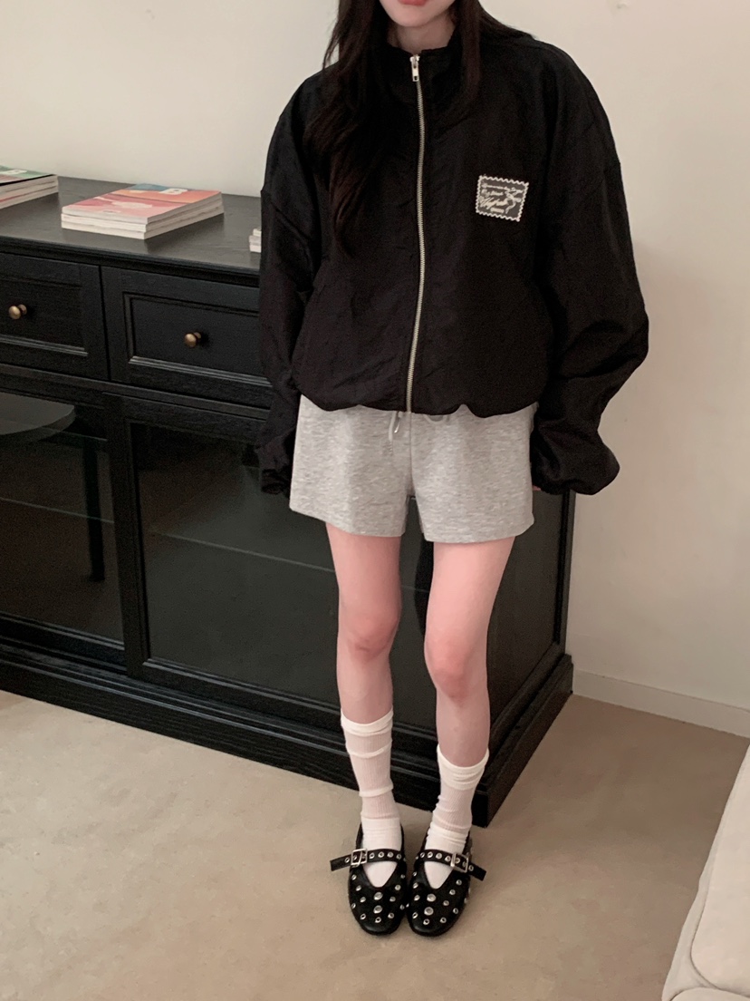 MAISONDEGLORY東大門實拍女士新品推薦26春夏人氣夾克緞面MAISON DE GLORY夾克