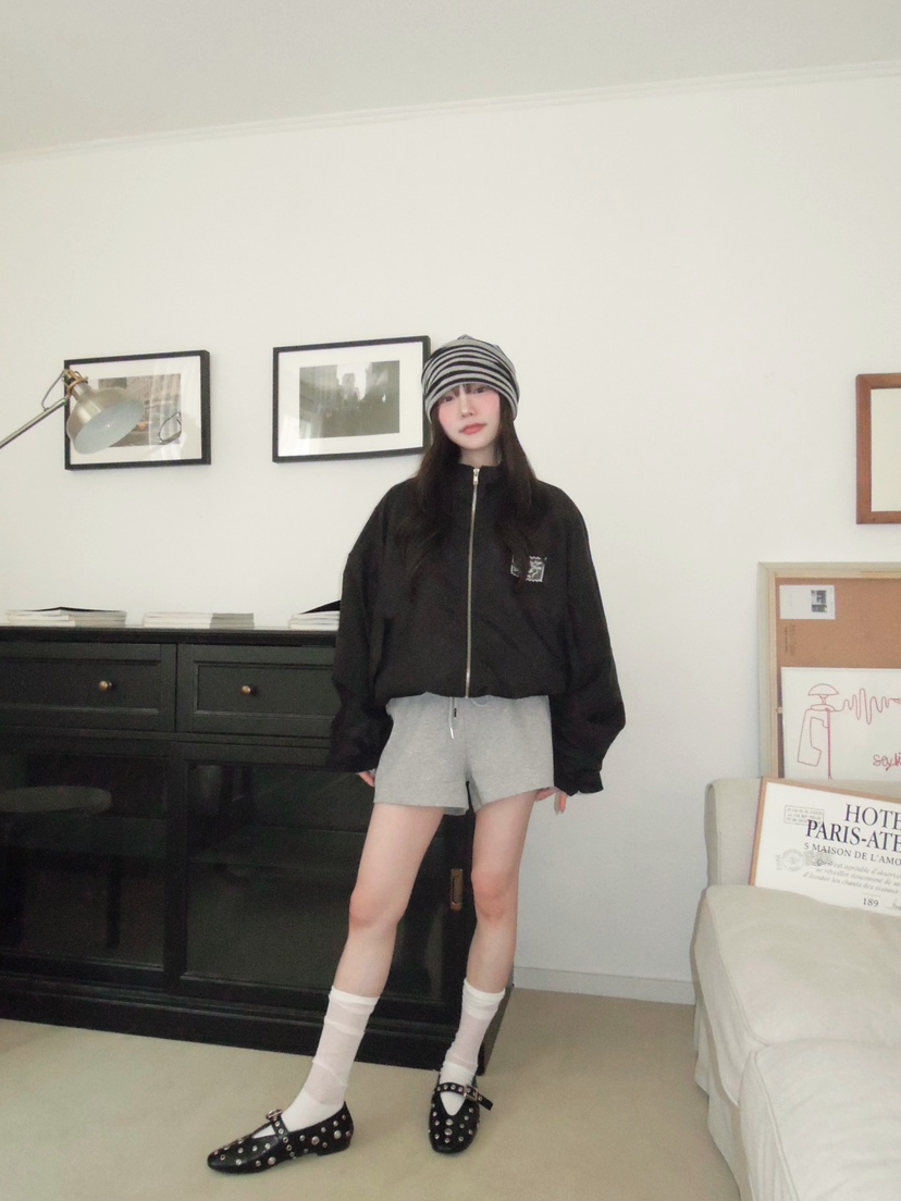 MAISONDEGLORY東大門實拍女士新品推薦26春夏人氣夾克緞面MAISON DE GLORY夾克