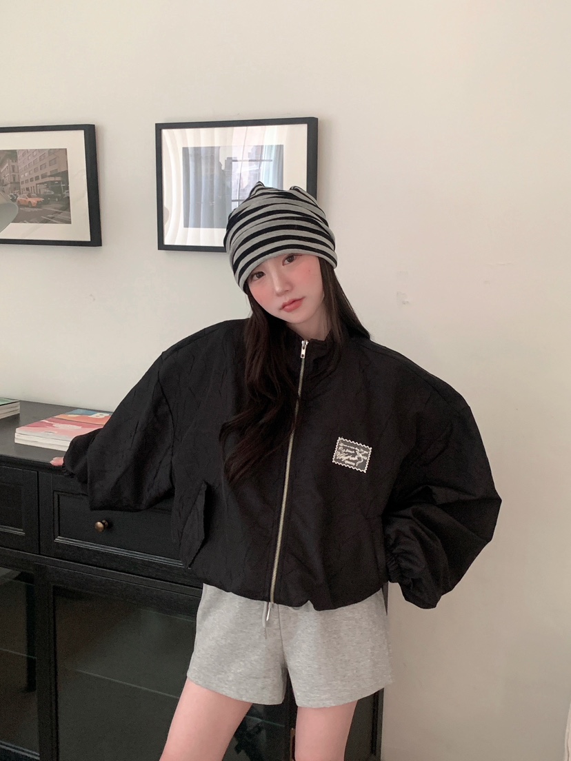 MAISONDEGLORY東大門實拍女士新品推薦26春夏人氣夾克緞面MAISON DE GLORY夾克圖色2