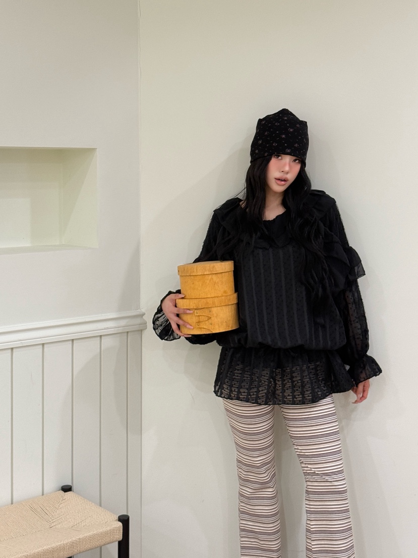 MAISONDEGLORY韓國代購女士新品26春夏推薦熱賣襯衫蕾絲衫MAISON DE GLORY襯衫/蕾絲衫