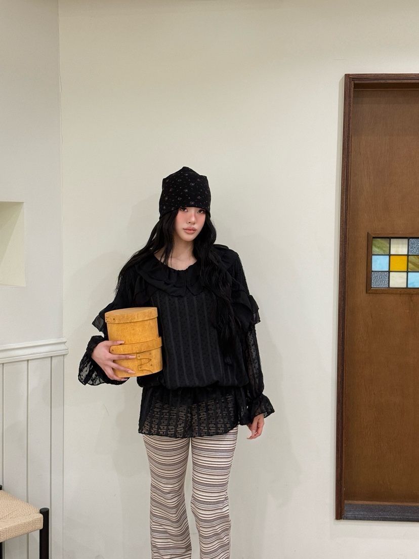 MAISONDEGLORY韓國代購女士新品26春夏推薦熱賣襯衫蕾絲衫MAISON DE GLORY襯衫/蕾絲衫