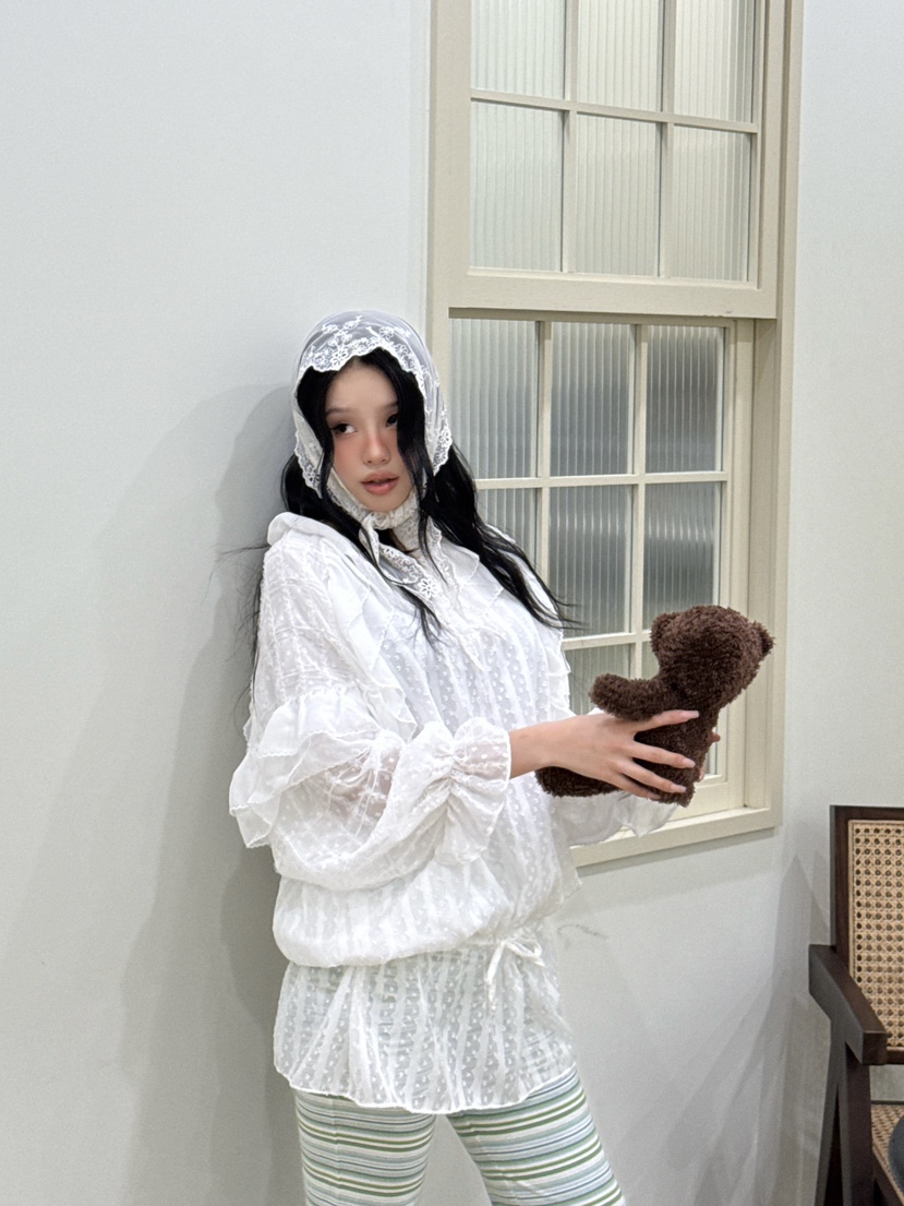 MAISONDEGLORY韓國代購女士新品26春夏推薦熱賣襯衫蕾絲衫MAISON DE GLORY襯衫/蕾絲衫