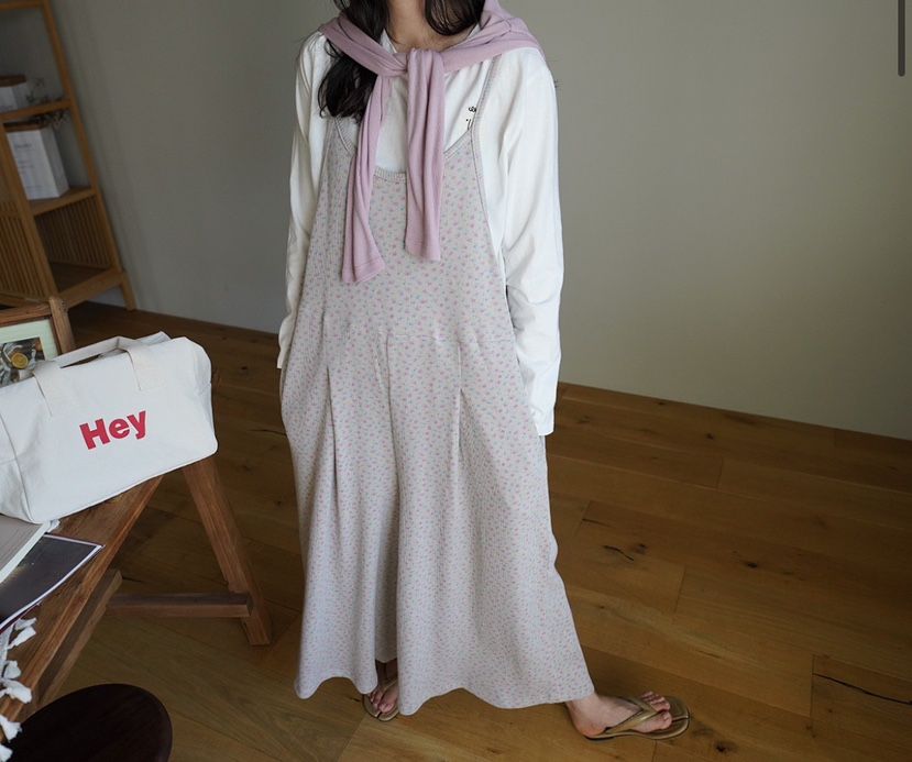 MAISONDEGLORY東大門直郵女士新品時尚背帶褲不含內搭華夫格MAISON DE GLORY背帶褲