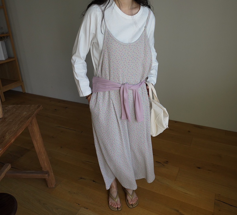 MAISONDEGLORY東大門直郵女士新品時尚背帶褲不含內搭華夫格MAISON DE GLORY背帶褲