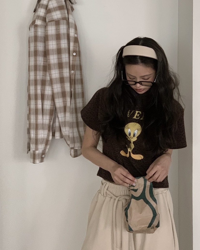 OURWAVE/OUR ROOM東大門實拍女裝新款休閑真品推薦26春夏T恤Our Wave/Our RoomT恤