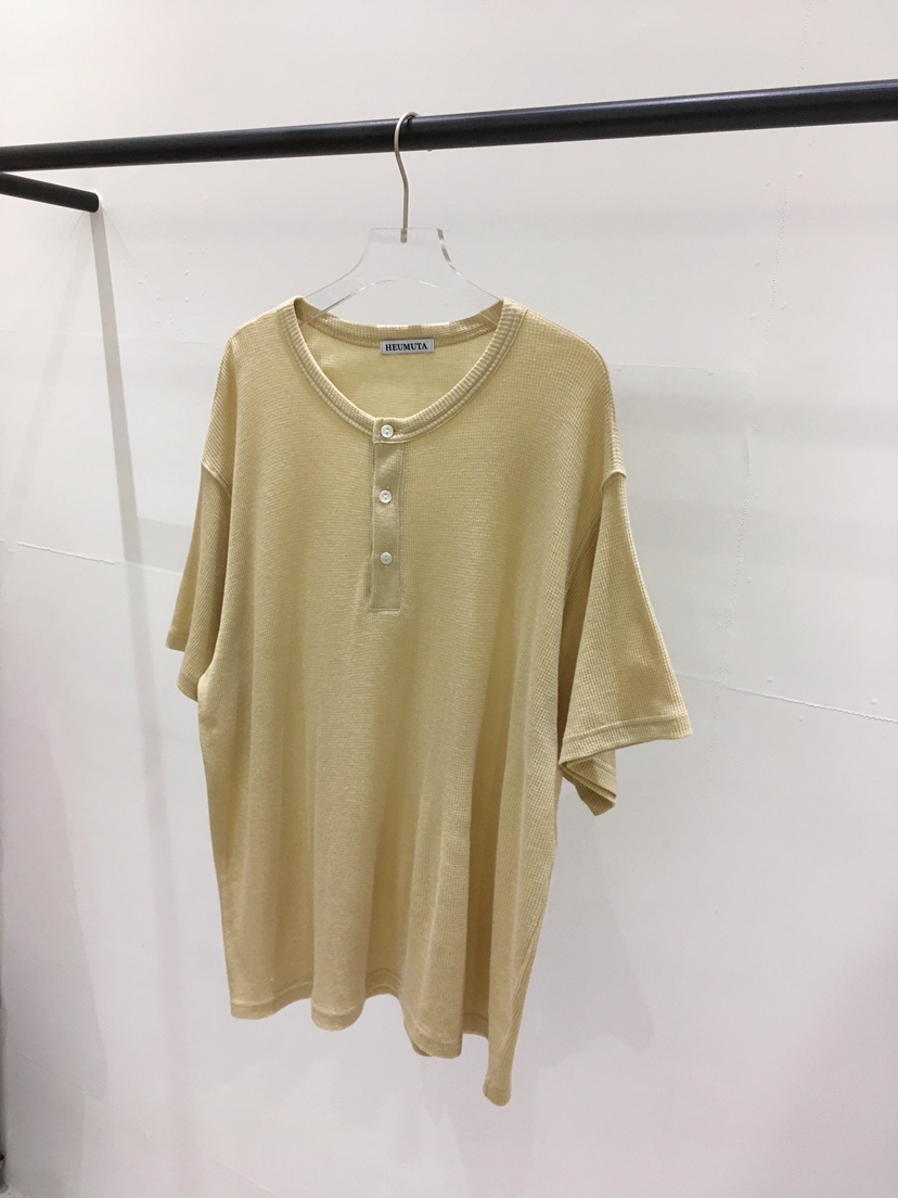 HEUMUTA東大門代購女士新品26春夏時尚人氣T恤華夫格格紋HEUMUTAT恤