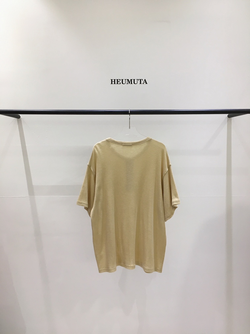 HEUMUTA東大門代購女士新品26春夏時尚人氣T恤華夫格格紋HEUMUTAT恤