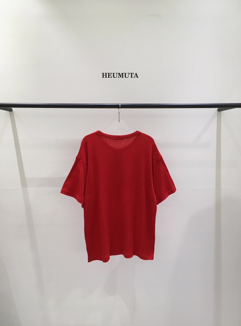 HEUMUTA東大門代購女士新品26春夏時尚人氣T恤華夫格格紋HEUMUTAT恤