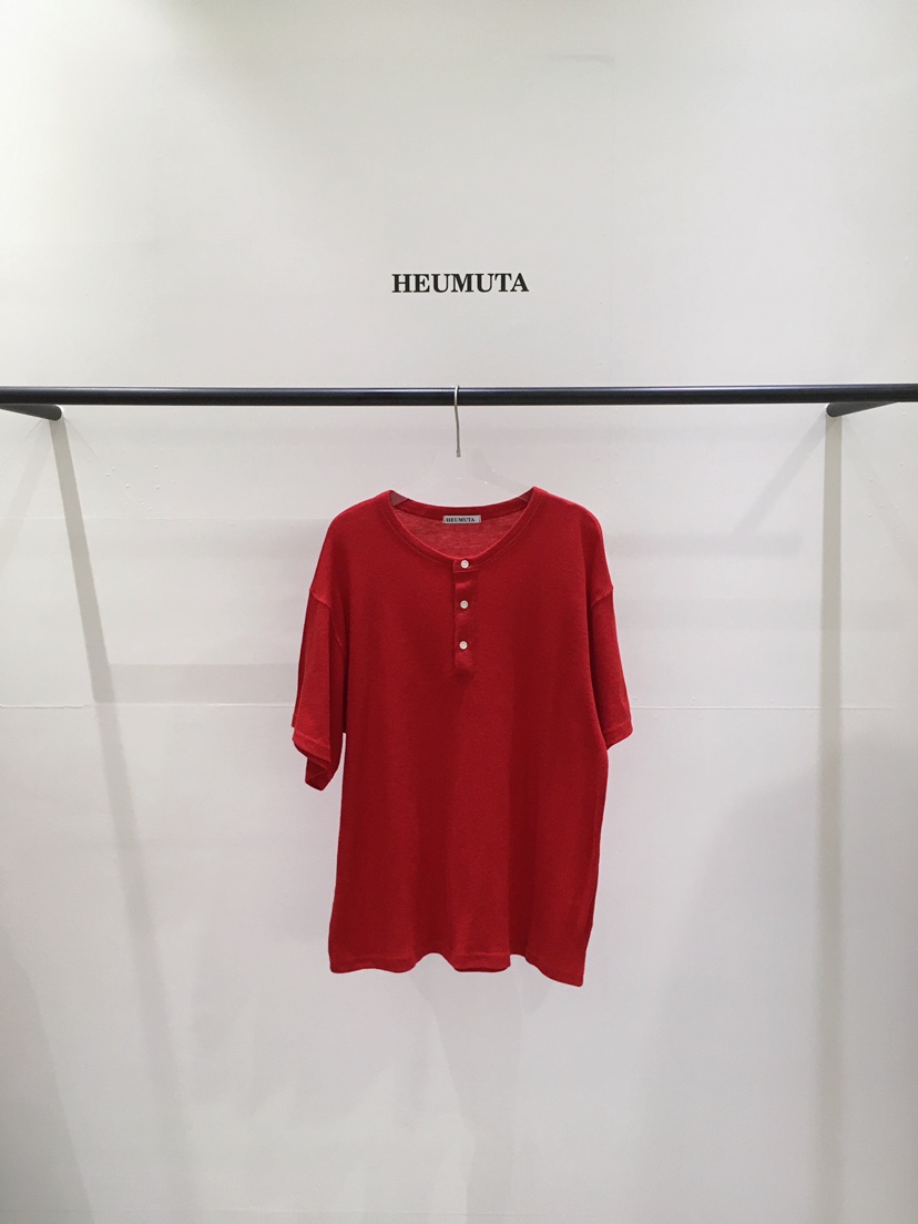 HEUMUTA東大門代購女士新品26春夏時尚人氣T恤華夫格格紋HEUMUTAT恤圖色3