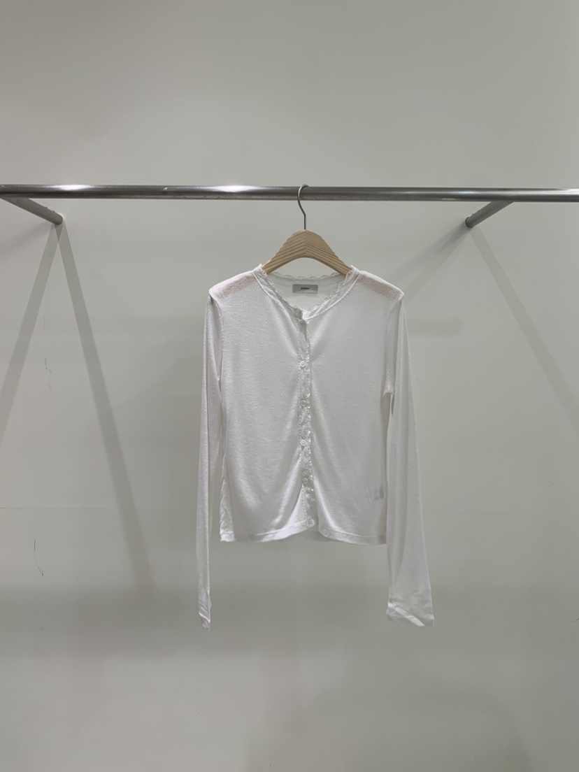 ZITTEN東大門直郵女士新品時尚熱賣職業人氣長袖T恤蕾絲開衫ZITTEN長袖T恤圖色4